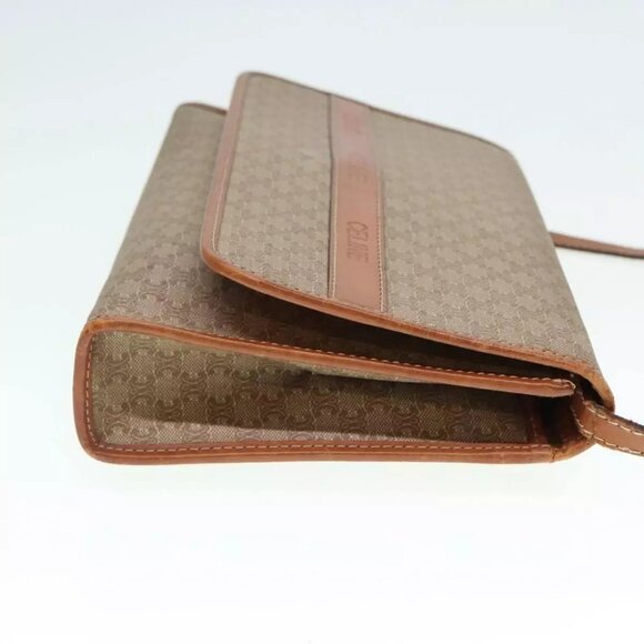 CELINE Macadam Canvas Shoulder Bag PVC Beige Auth bs18041 - Picture 8 of 16